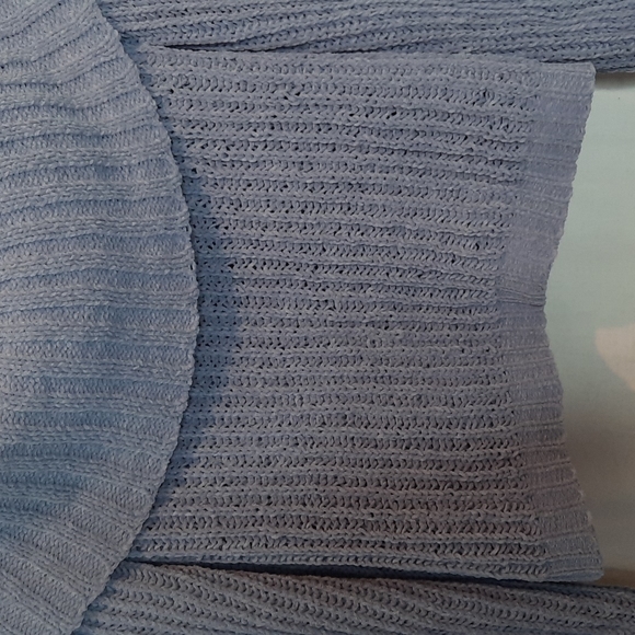 STREETWEAR SOCIETY Off the Shoulder, Cowl Neck, Crop Sweater Pullover - Picture 6 of 9